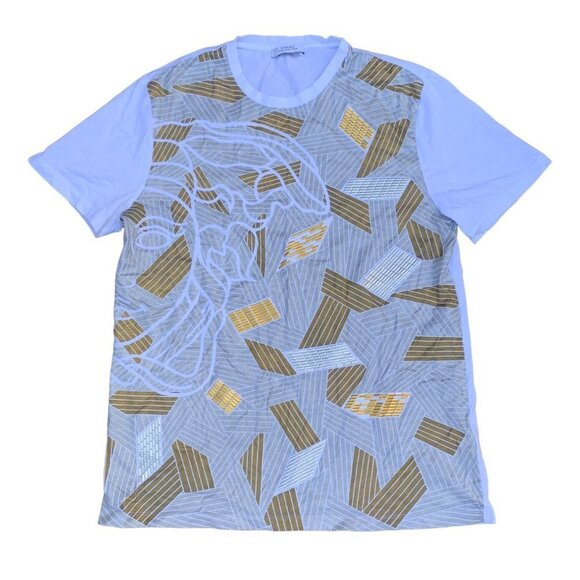 Rare Gianni Versace Shirt Medium White/Gold - Picture 1 of 9